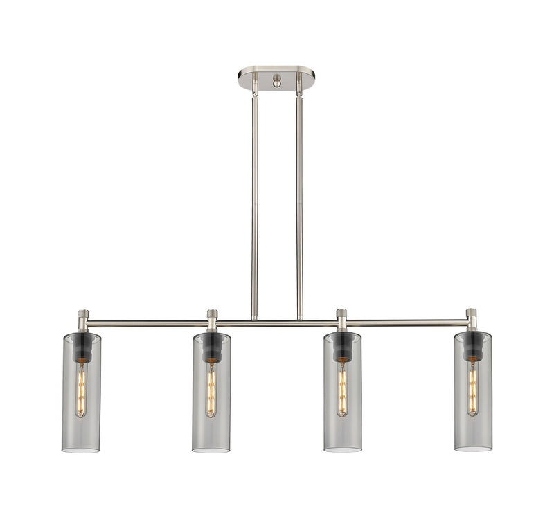 Innovations 434-4I-SN-G434-12SM LED Island Pendant, Satin Nickel