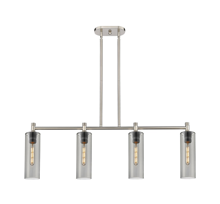 Innovations 434-4I-SN-G434-12SM LED Island Pendant, Satin Nickel