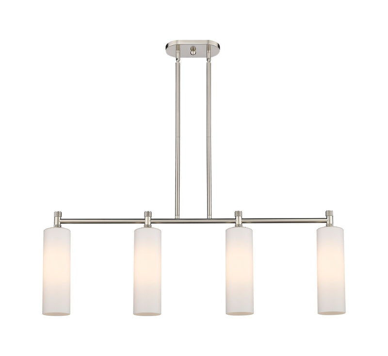 Innovations 434-4I-SN-G434-12WH LED Island Pendant, Satin Nickel