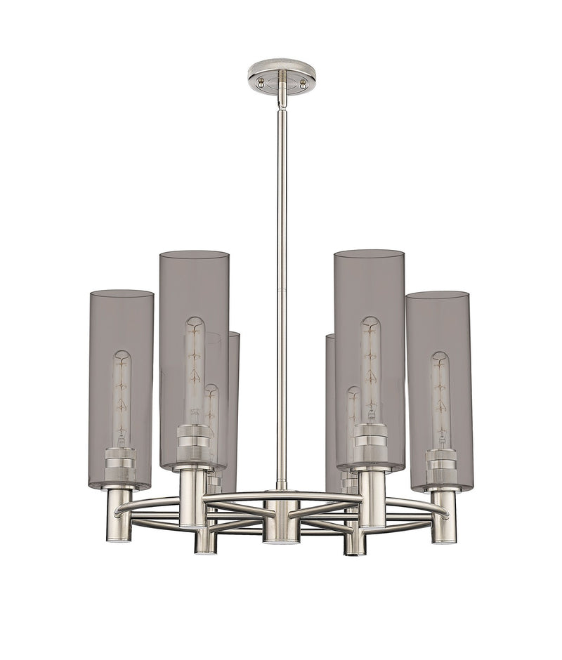 Innovations 434-6CR-PN-G434-12SM LED Chandelier, Polished Nickel