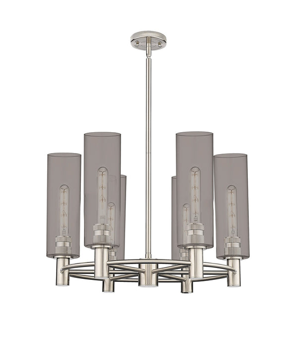 Innovations 434-6CR-PN-G434-12SM LED Chandelier, Polished Nickel