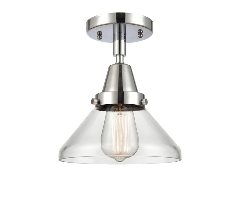 Innovations 447-1C-PC-G4472 One Light Flush Mount, Polished Chrome