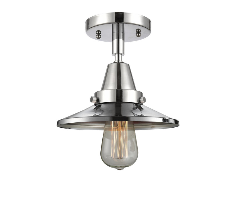 Innovations 447-1C-PC-M7 One Light Flush Mount, Polished Chrome