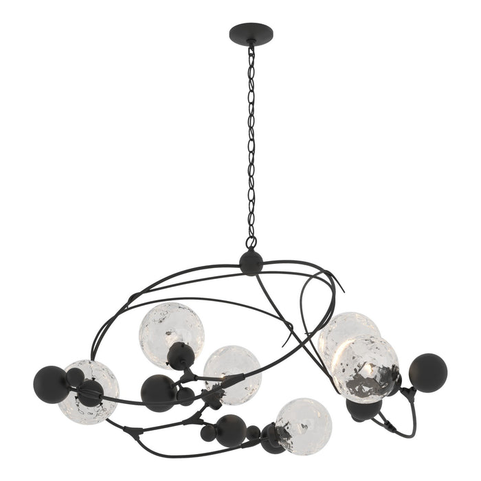 Hubbardton Forge 136421-SKT-10-LL0639 Six Light Pendant, Black
