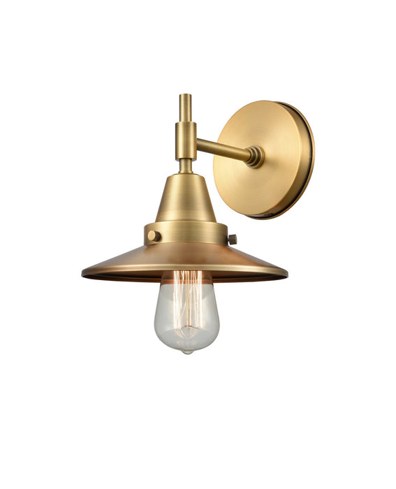 Innovations 447-1W-BB-M4-BB One Light Wall Sconce, Brushed Brass