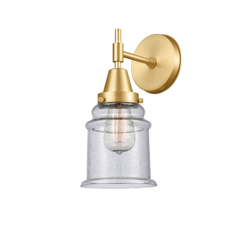 Innovations 447-1W-SG-G184 One Light Wall Sconce, Satin Gold