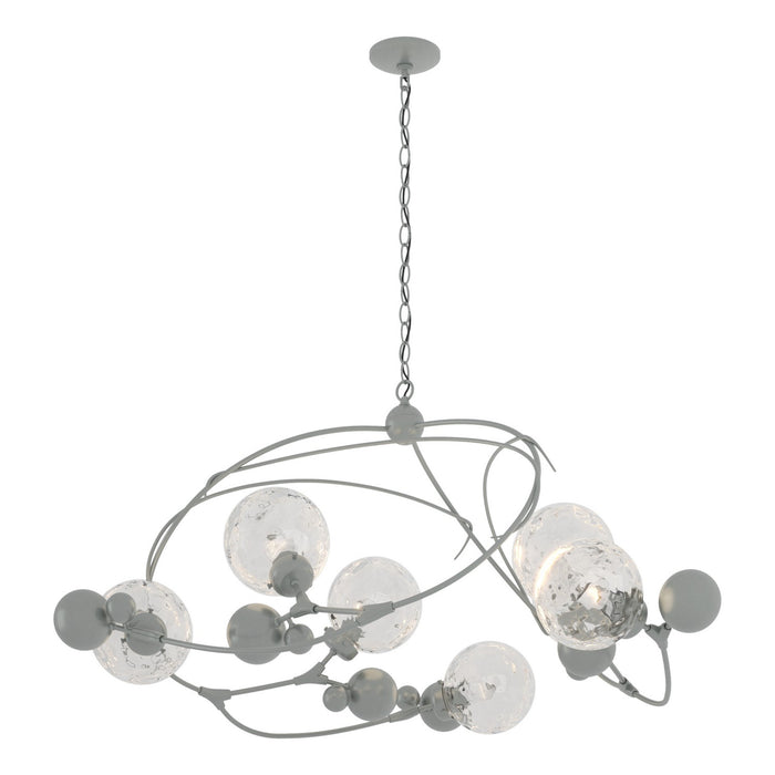 Hubbardton Forge 136421-SKT-82-LL0639 Six Light Pendant, Vintage Platinum