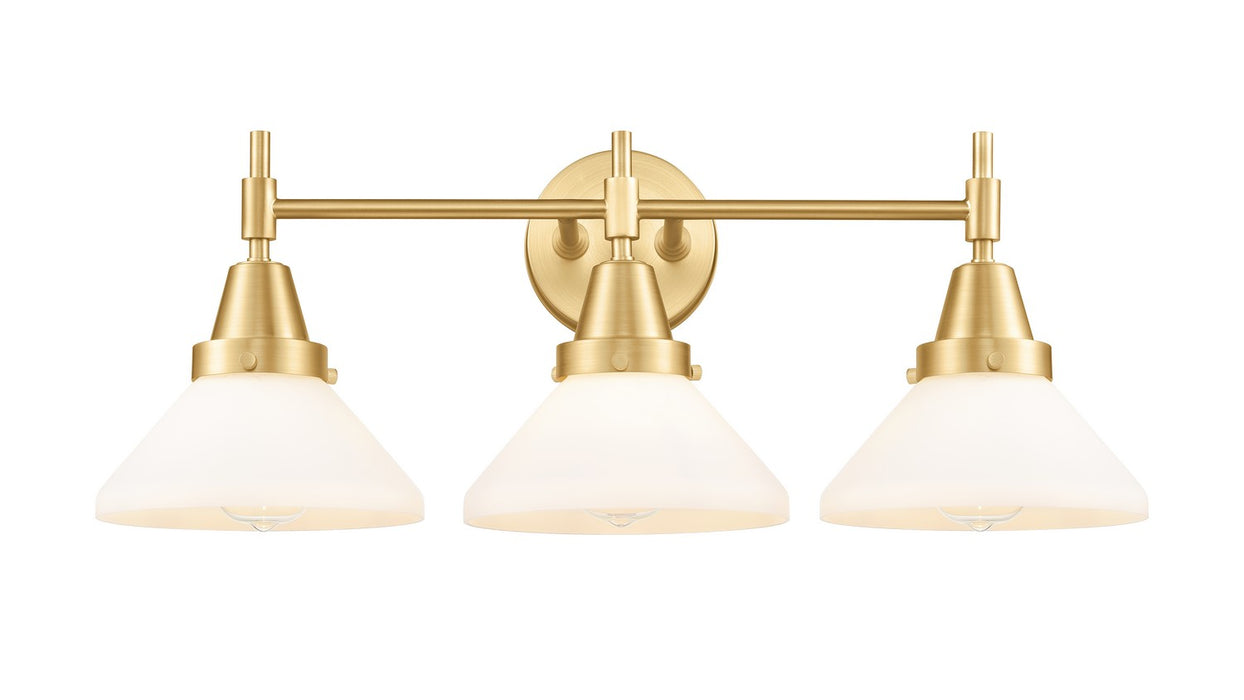 Innovations 447-3W-SG-G4471 Three Light Bath Vanity, Satin Gold