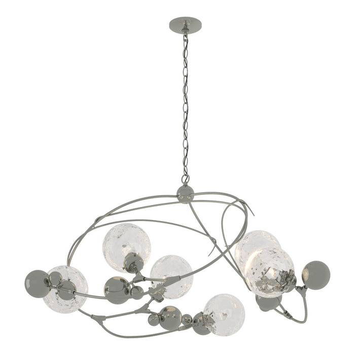 Hubbardton Forge 136421-SKT-85-LL0639 Six Light Pendant, Sterling