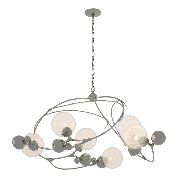 Hubbardton Forge 136421-SKT-85-WF0639 Six Light Pendant, Sterling