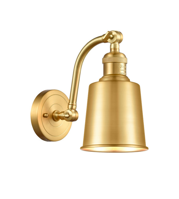 Innovations 515-1W-SG-M9-SG One Light Wall Sconce, Satin Gold