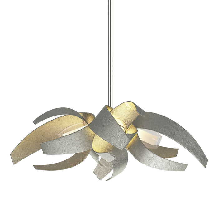 Hubbardton Forge 136500-SKT-MULT-85-YE0352 Four Light Pendant, Sterling