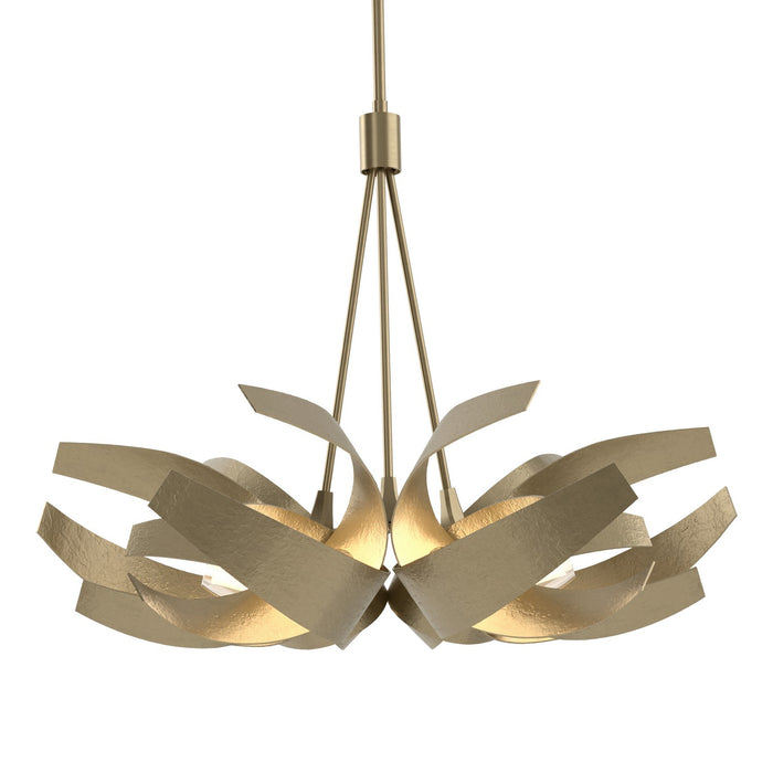 Hubbardton Forge 136501-SKT-MULT-84-YE0352 Six Light Pendant, Soft Gold