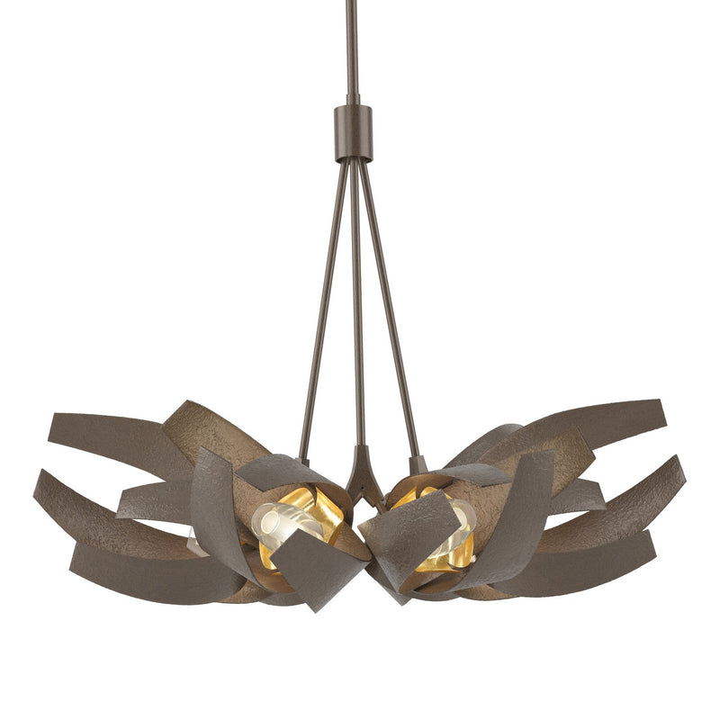 Hubbardton Forge 136502-SKT-MULT-05-BR-YE0352 Six Light Pendant, Bronze
