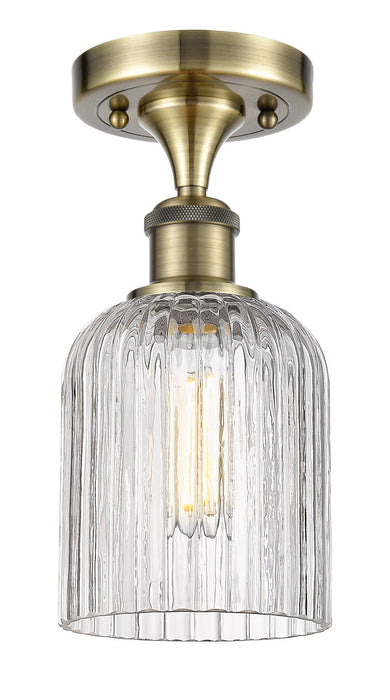 Innovations 516-1C-AB-G559-5CL One Light Semi-Flush Mount, Antique Brass
