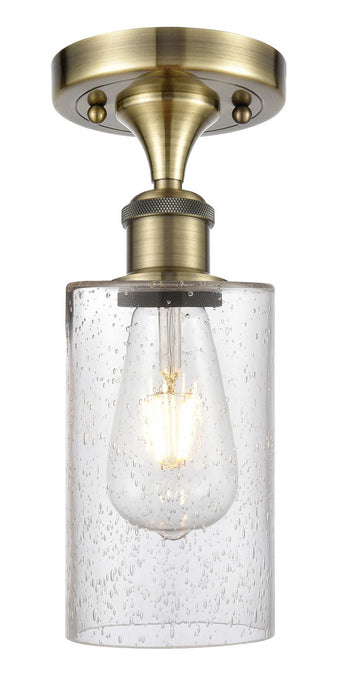 Innovations 516-1C-AB-G804 One Light Semi-Flush Mount, Antique Brass
