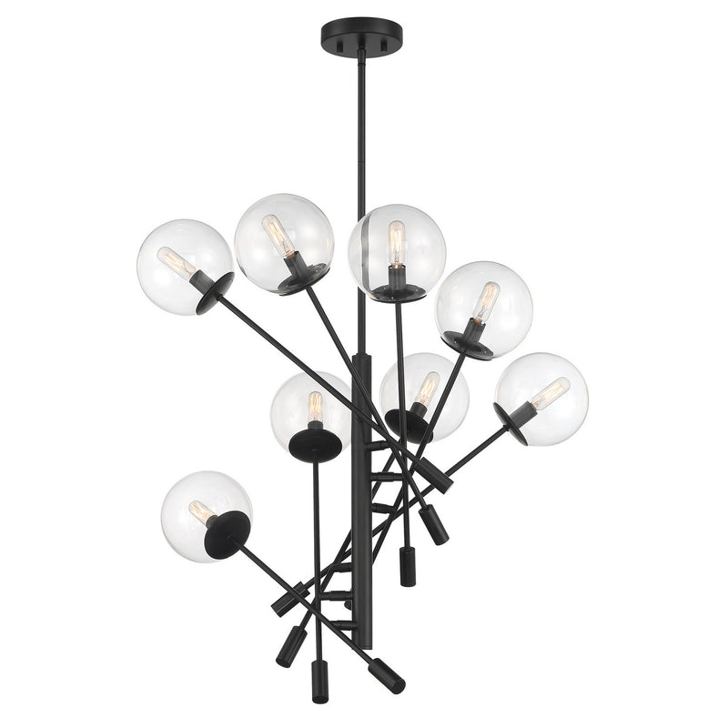 Minka-Lavery 2748-66A Eight Light Pendant, Coal