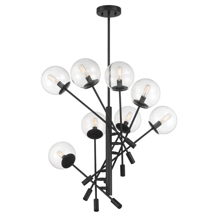 Minka-Lavery 2748-66A Eight Light Pendant, Coal