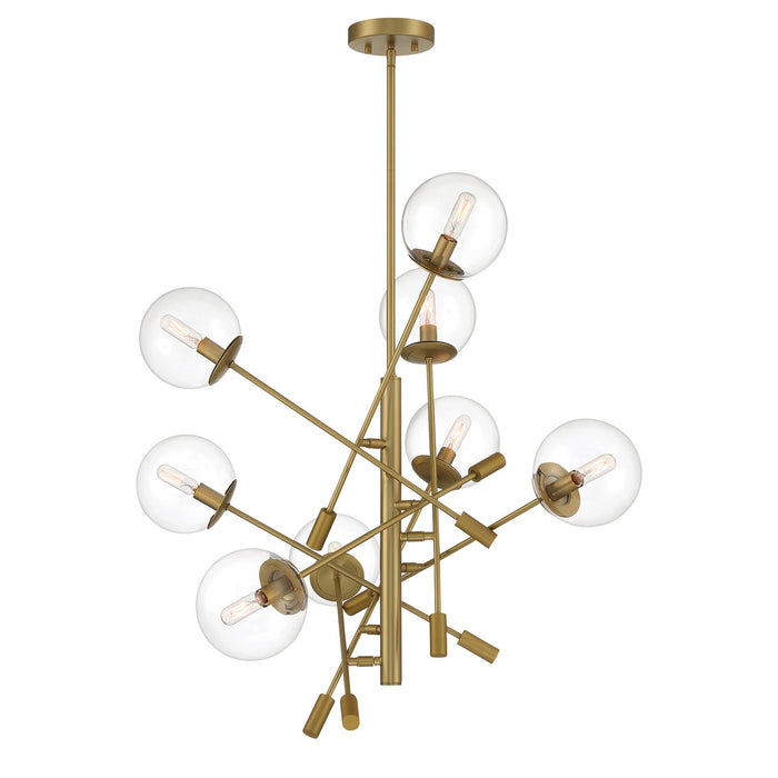 Minka-Lavery 2748-695 Eight Light Pendant, Soft Brass