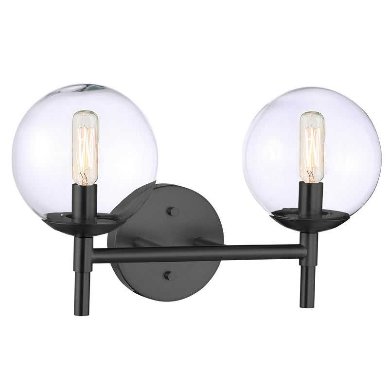 Minka-Lavery 2792-66A Two Light Bath Vanity, Coal