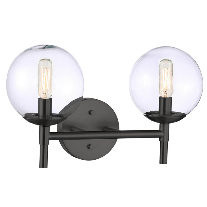 Minka-Lavery 2792-66A Two Light Bath Vanity, Coal