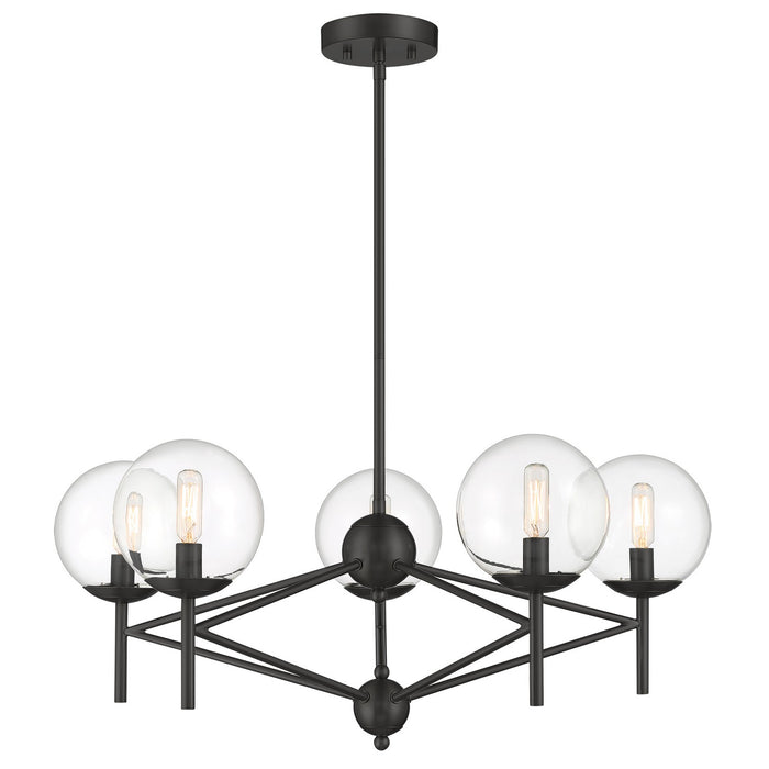 Minka-Lavery 2795-66A Five Light Chandelier, Coal