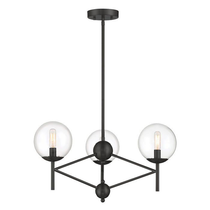Minka-Lavery 2796-66A Three Light Pendant, Coal