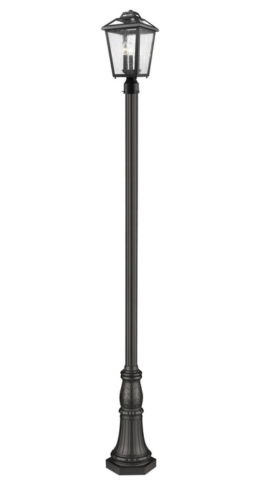 Z-Lite 539PHMR-518P-BK Three Light Outdoor Post Mount, Black