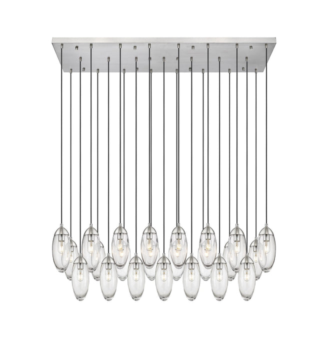 Z-Lite 651P-23L-BN 23 Light Linear Chandelier, Brushed Nickel