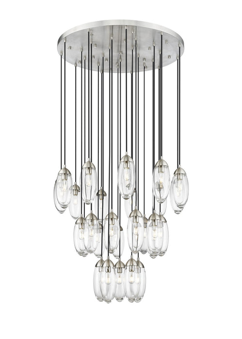 Z-Lite 651P-27R-BN 27 Light Chandelier, Brushed Nickel