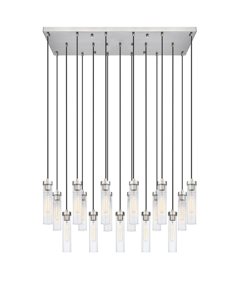 Z-Lite 740P-17L-BN 17 Light Linear Chandelier, Brushed Nickel