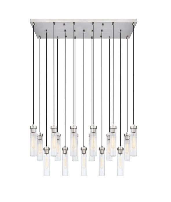 Z-Lite 740P-17L-BN 17 Light Linear Chandelier, Brushed Nickel