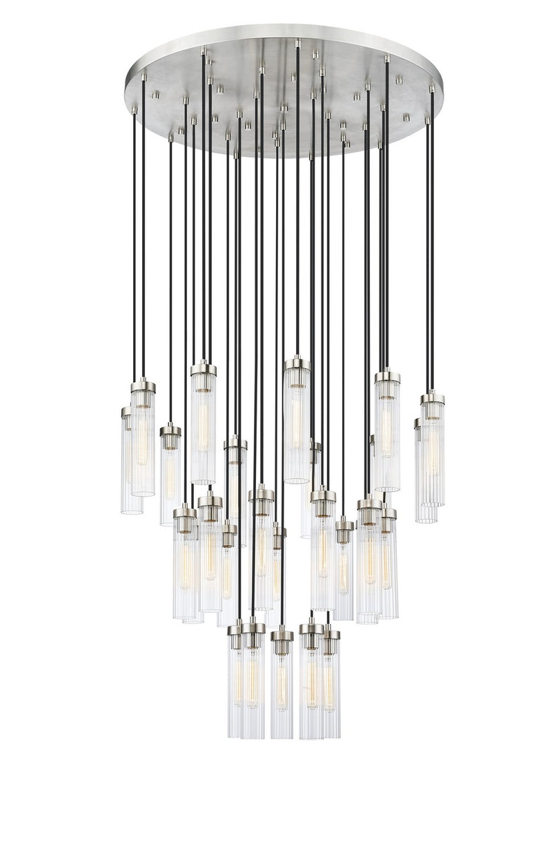 Z-Lite 740P-27R-BN 27 Light Chandelier, Brushed Nickel