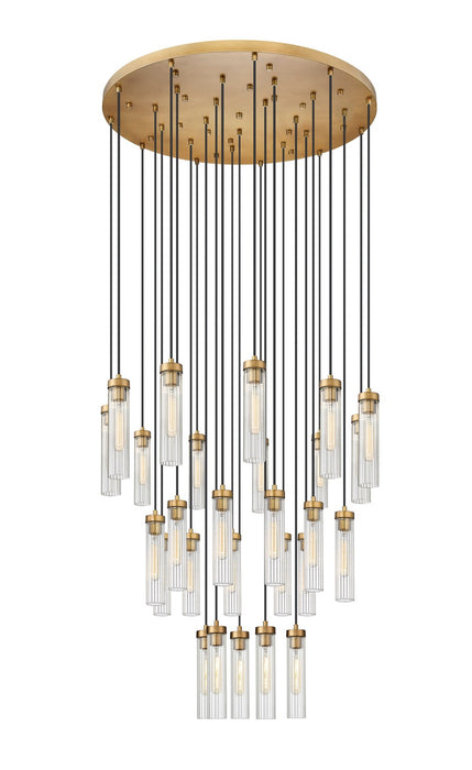 Z-Lite 740P-27R-RB 27 Light Chandelier, Rubbed Brass