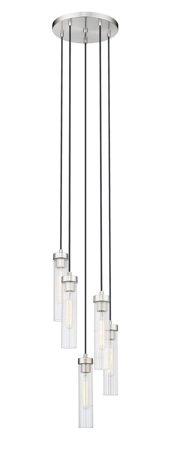 Z-Lite 740P-5R-BN Five Light Chandelier, Brushed Nickel