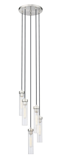 Z-Lite 740P-5R-BN Five Light Chandelier, Brushed Nickel