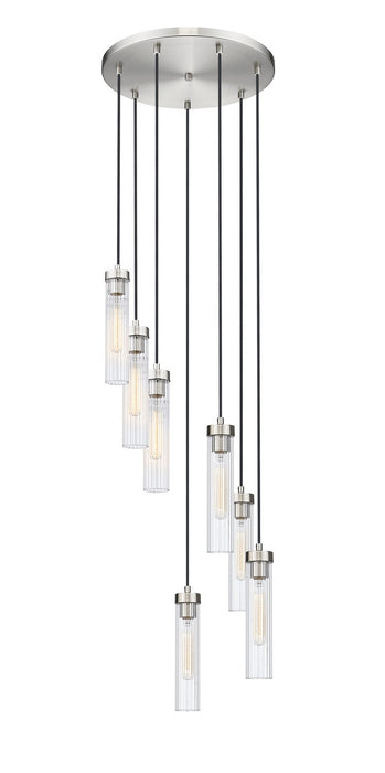 Z-Lite 740P-7R-BN Seven Light Chandelier, Brushed Nickel