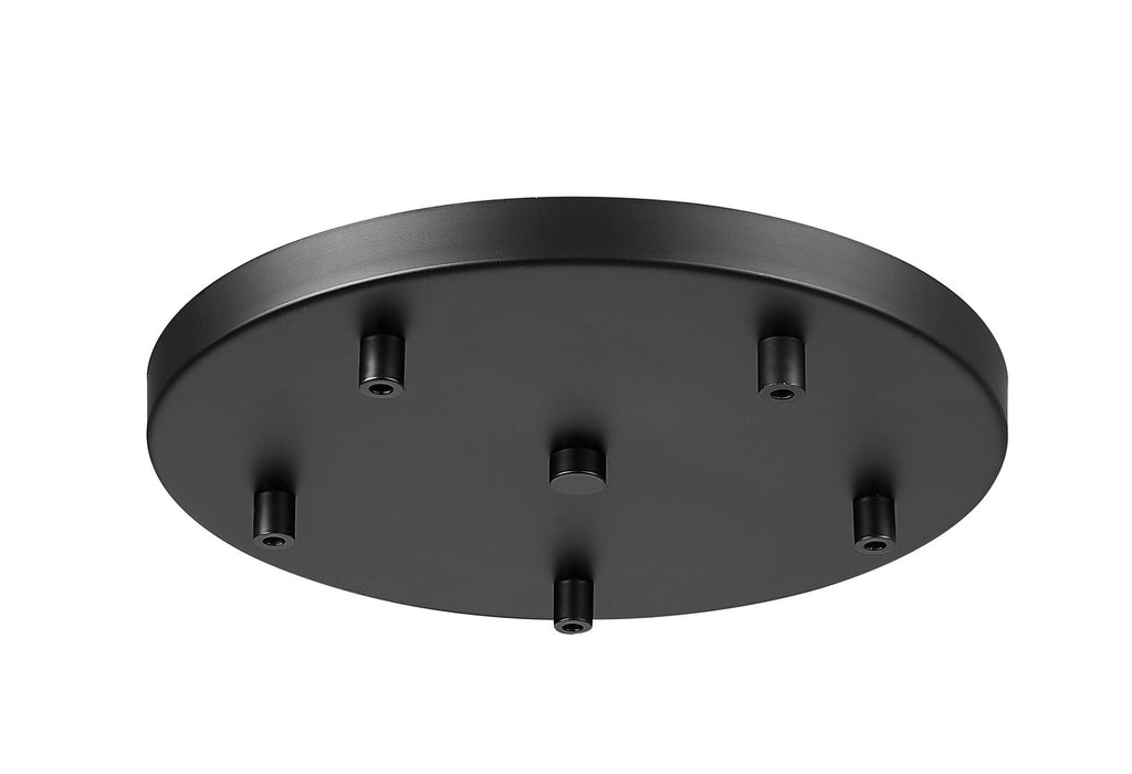 Z-Lite CP1205R-MB Five Light Ceiling Plate, Matte Black