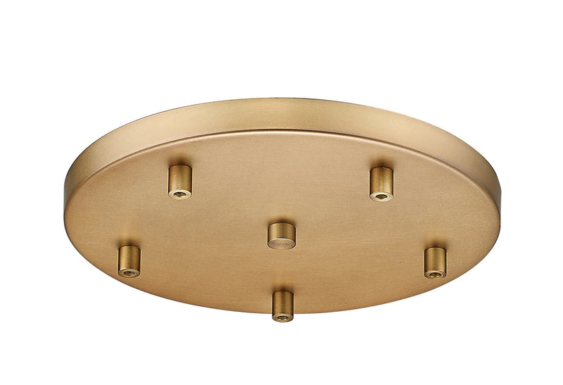 Z-Lite CP1205R-RB Five Light Ceiling Plate, Rubbed Brass