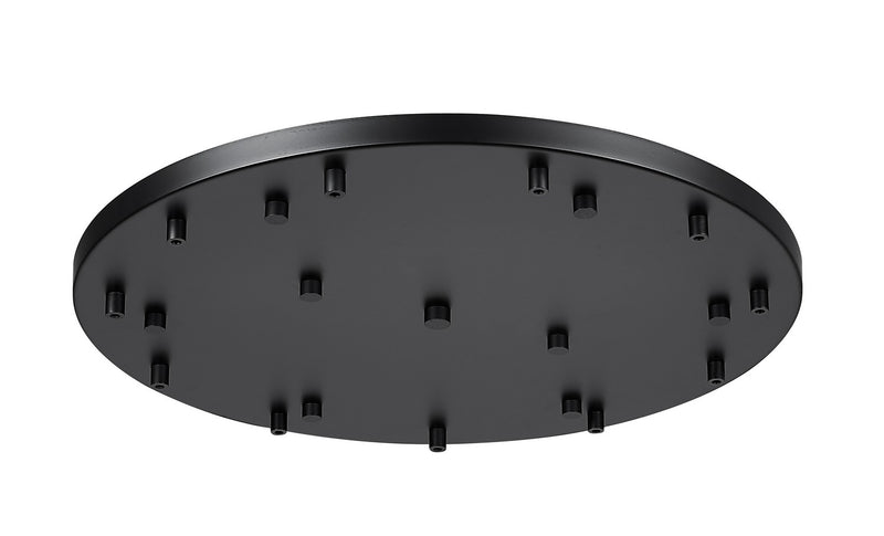 Z-Lite CP2411R-MB 11 Light Ceiling Plate, Matte Black