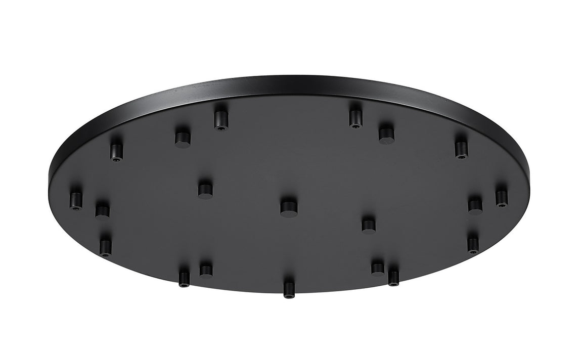 Z-Lite CP2411R-MB 11 Light Ceiling Plate, Matte Black