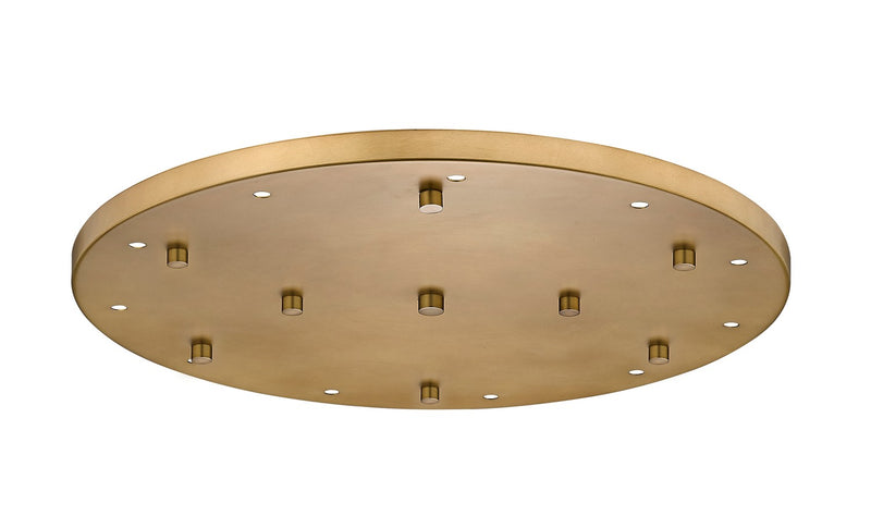 Z-Lite CP2411R-RB 11 Light Ceiling Plate, Rubbed Brass