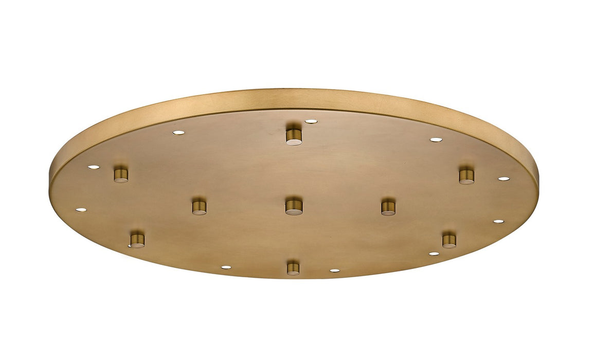 Z-Lite CP2411R-RB 11 Light Ceiling Plate, Rubbed Brass