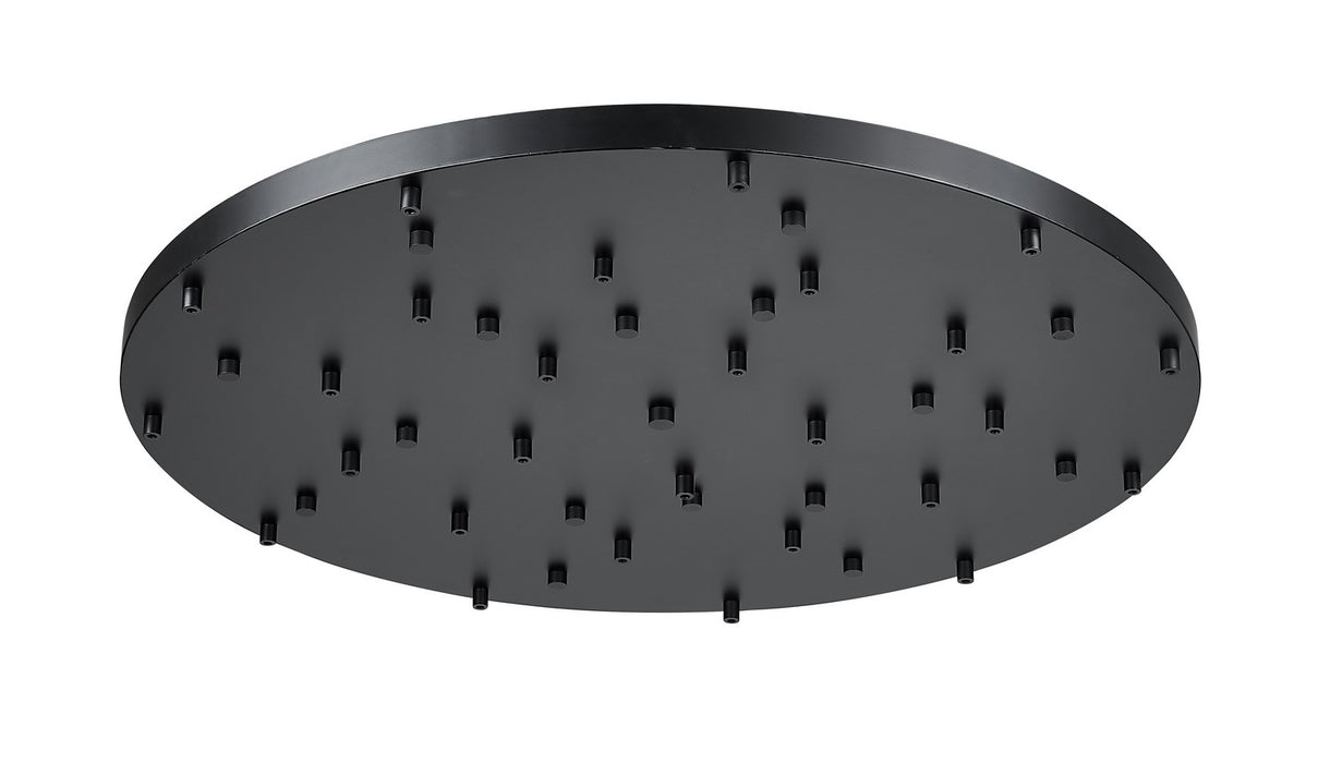 Z-Lite CP3627R-MB 27 Light Ceiling Plate, Matte Black
