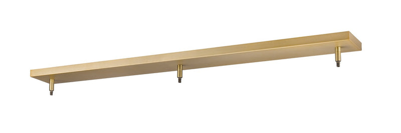 Z-Lite CP4403-HBR Three Light Ceiling Plate, Heritage Brass