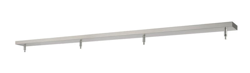 Z-Lite CP5404-BN Four Light Ceiling Plate, Brushed Nickel