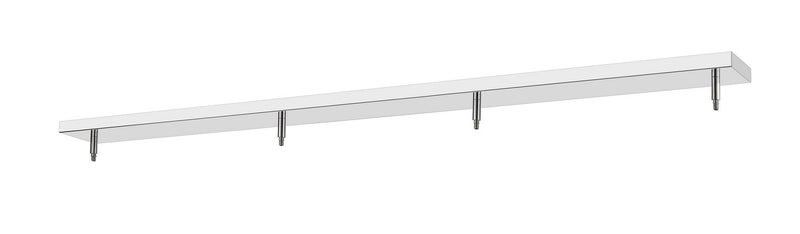 Z-Lite CP5404-CH Four Light Ceiling Plate, Chrome