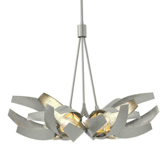 Hubbardton Forge 136502-SKT-MULT-85-BR-YE0352 Six Light Pendant, Sterling