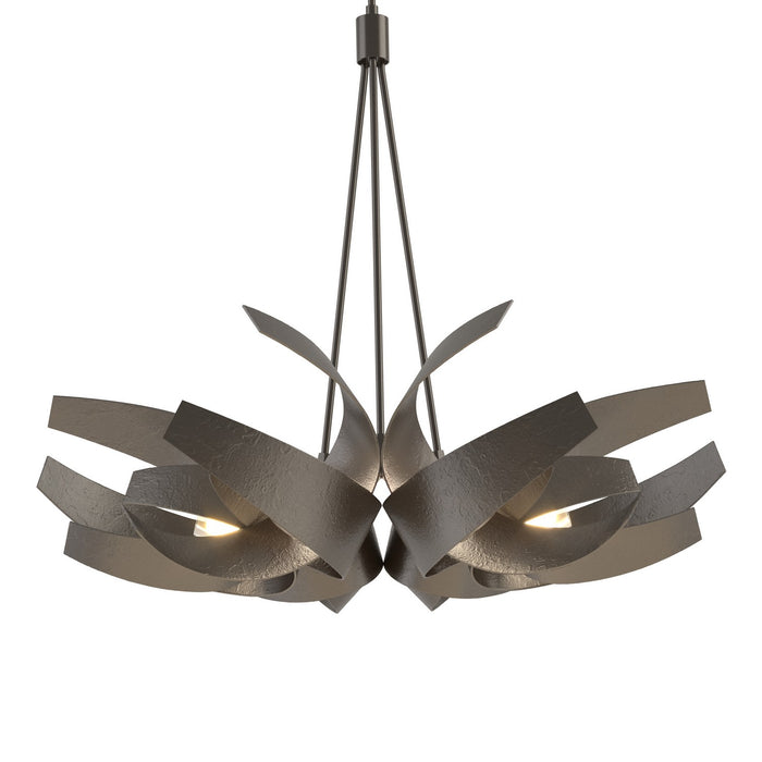 Hubbardton Forge 136505-SKT-MULT-14-YE0377 Six Light Pendant, Oil Rubbed Bronze