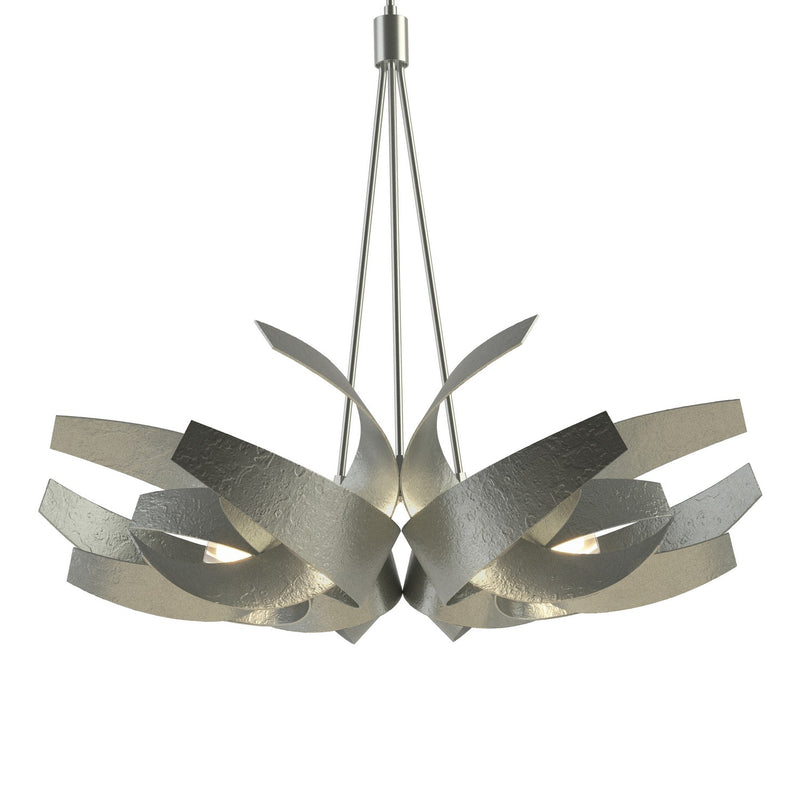 Hubbardton Forge 136505-SKT-MULT-82-YE0377 Six Light Pendant, Vintage Platinum